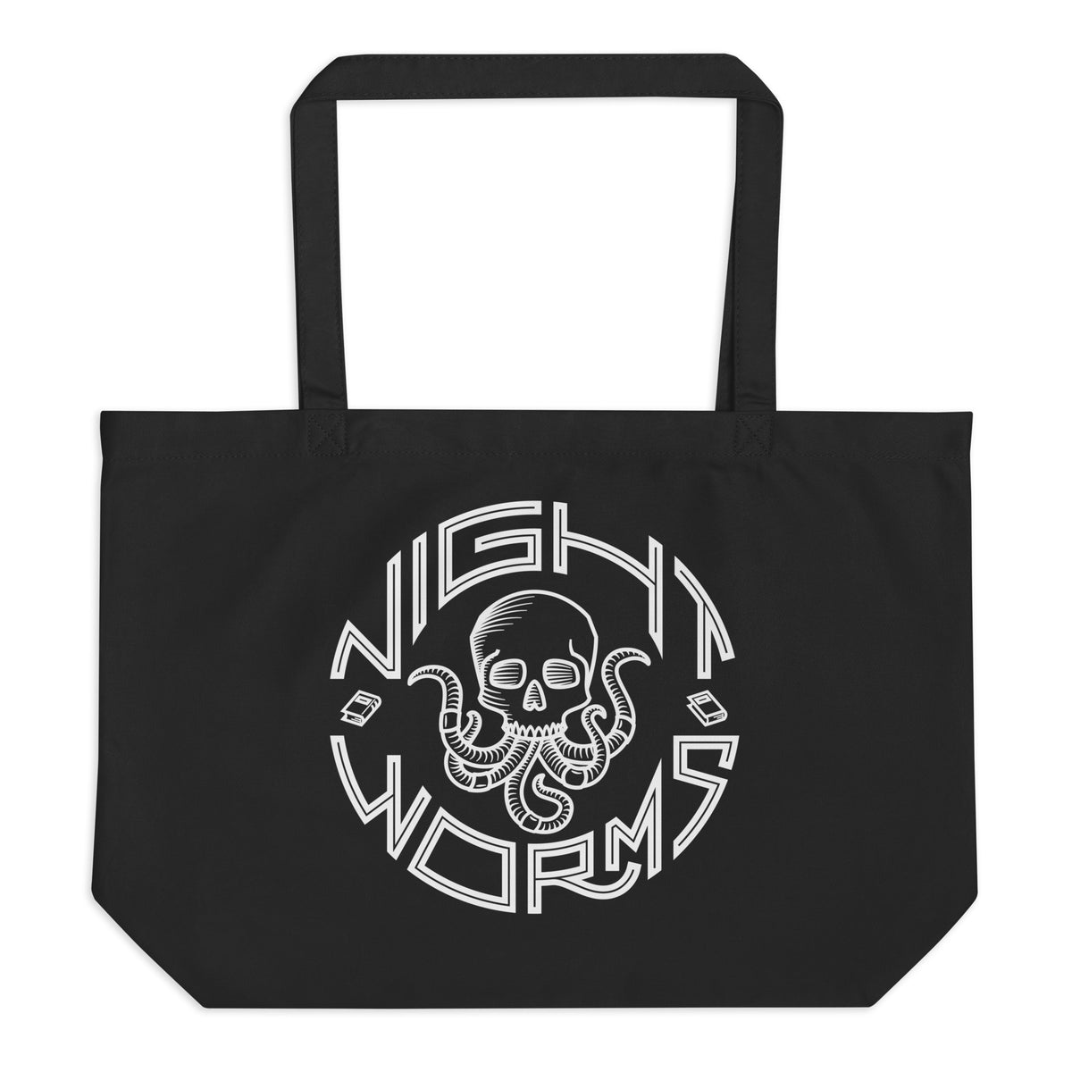 "Support Night Worms" Organic Tote Bag