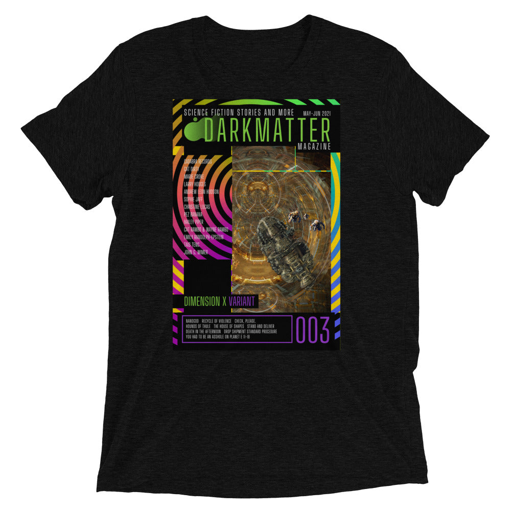 "Dark Matter Magazine Issue 003B Dimension X Variant" Tri-blend T-Shirt - Dark Matter Magazine