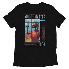 "Dark Matter Magazine Issue 004" Tri-blend T-Shirt - Dark Matter Magazine