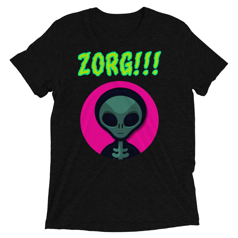 "Beware the ZORG!!!" Tri-blend NFT-shirt